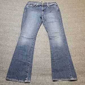 OND Old Navy Womens Jeans 10 Just Below The Waist Bootcut Stretch Distressed